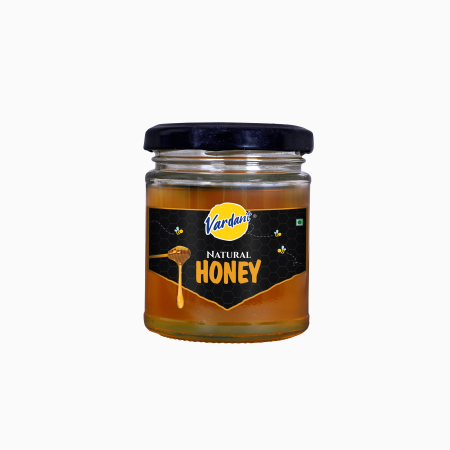 Natural Honey 250gm Front Black Cap